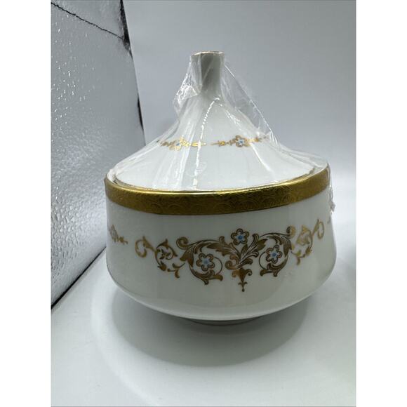 Mikasa COLONY GOLD Fine China Sugar Bowl And Creamer EUC JAPAN 5860 - Picture 4 of 8